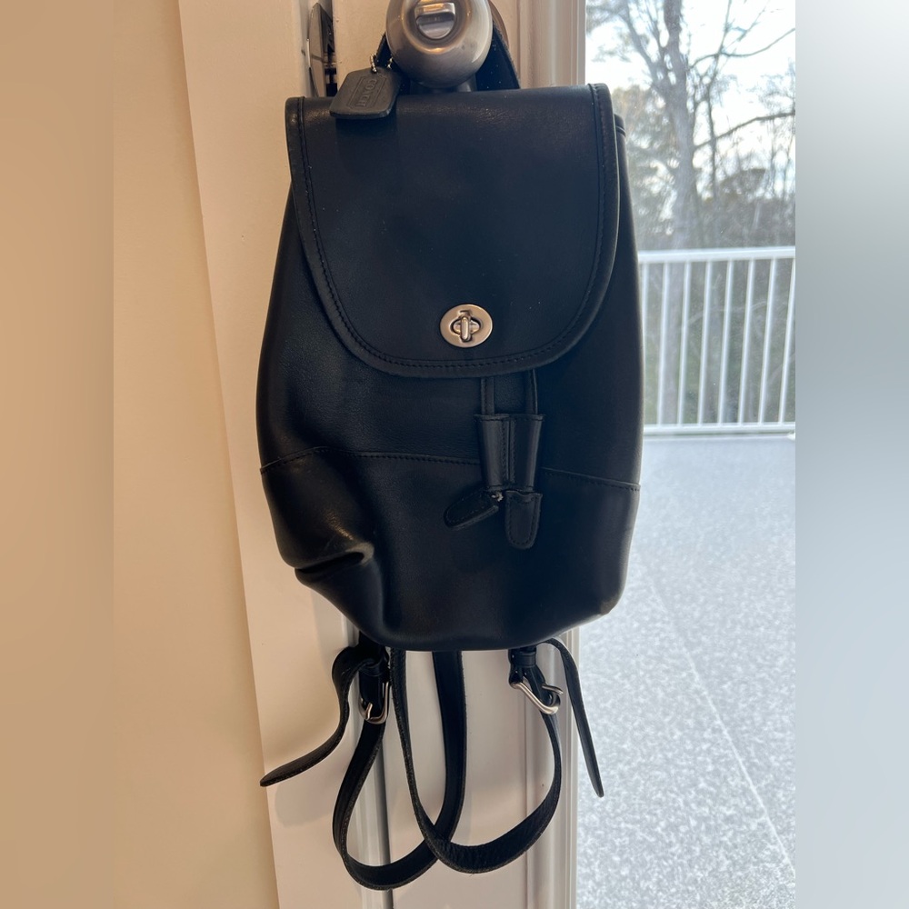 1990’s Vintage Leather Coach mini backpack